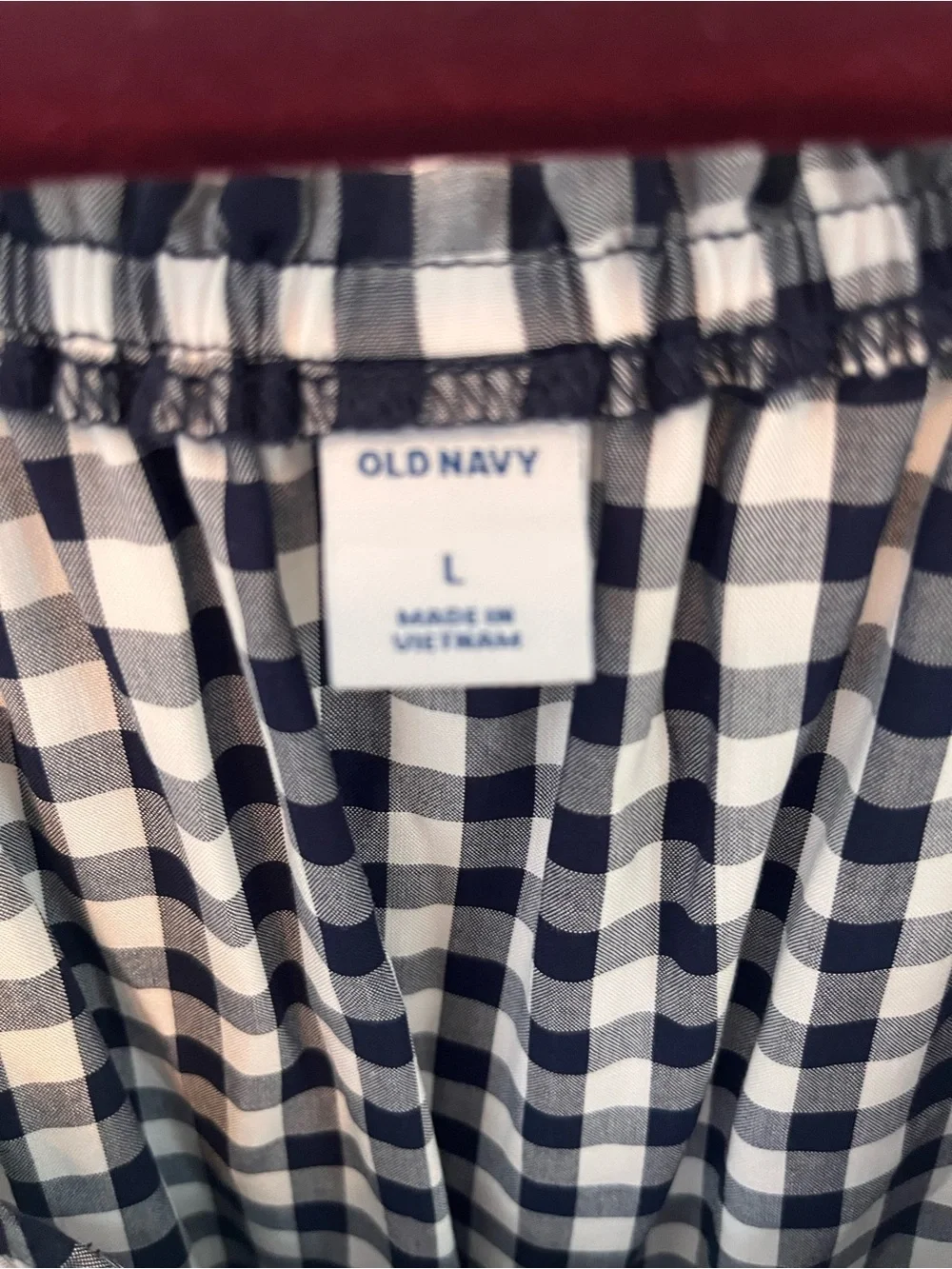 Old Navy relaxed gingham easy